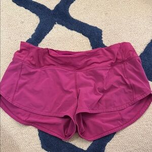 Lululemon Speedup Shorts Magenta 2.5”